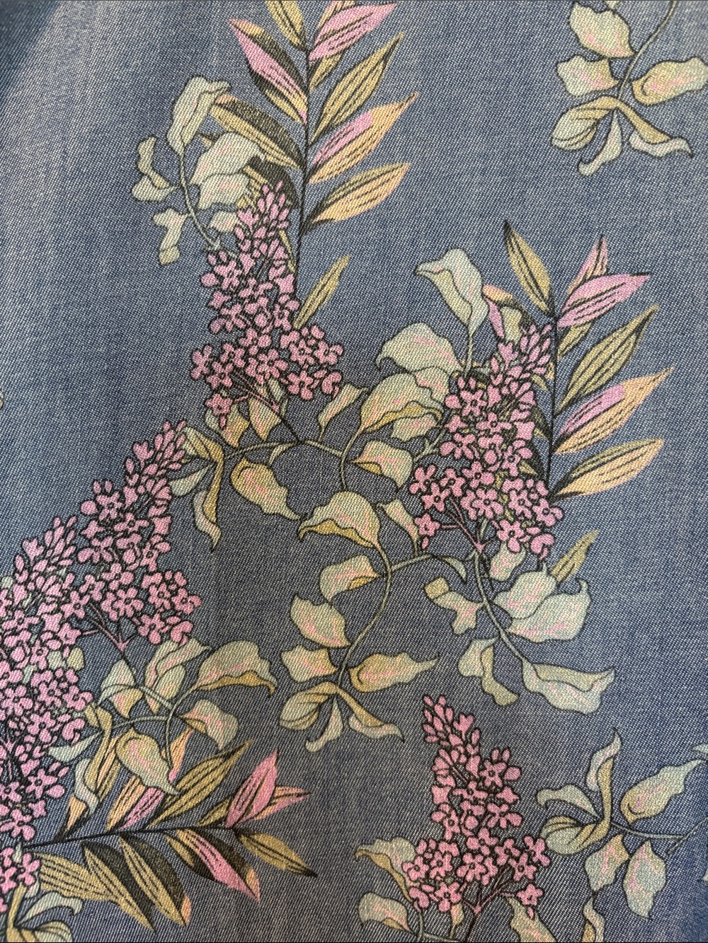 NATURAL LIFE Indigo Blue Wisteria Rebecca Dress XXL - Picture 9 of 10